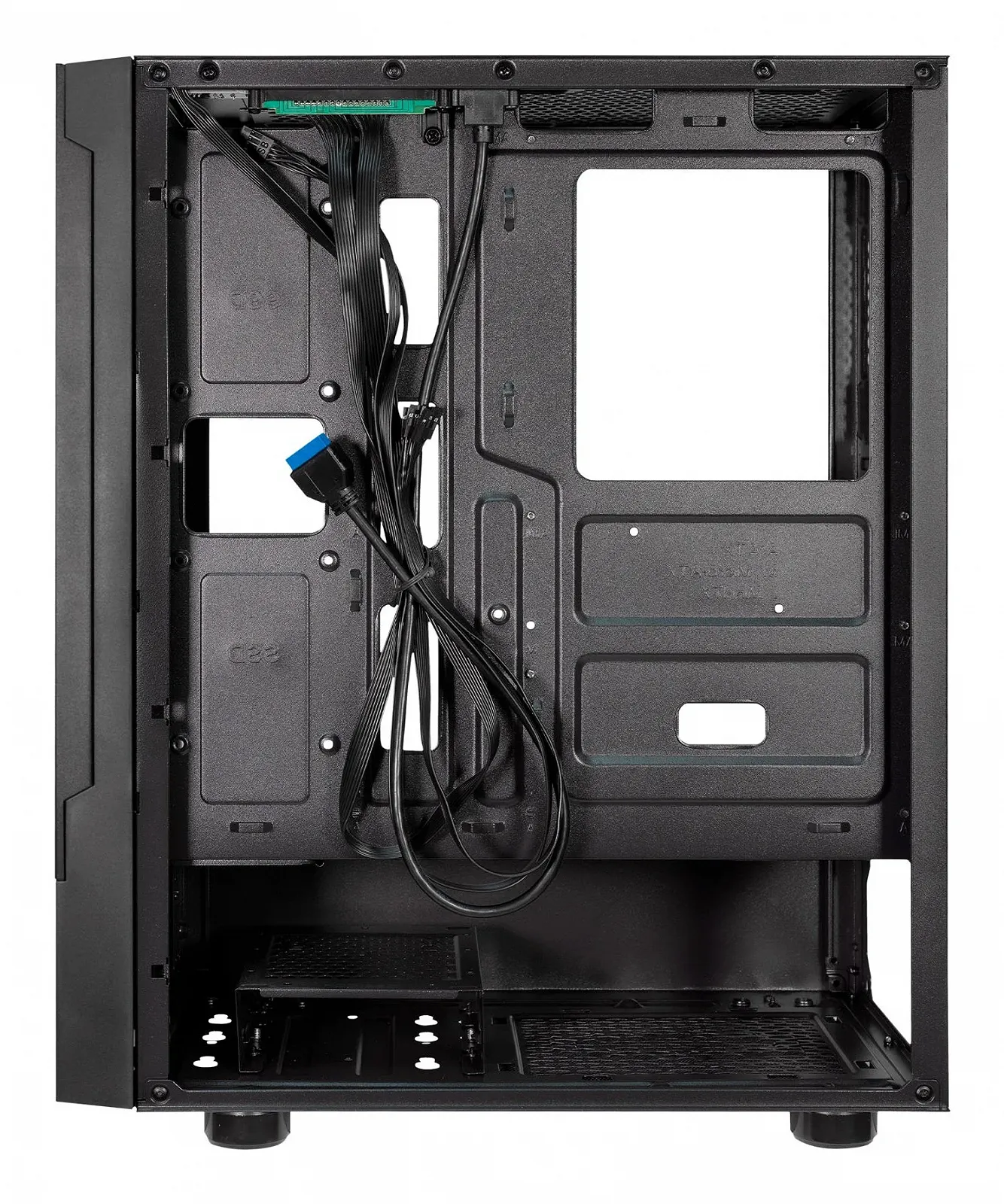 Корпус для ПК UNYKAch AERO C35 / Встроенный БП 500W / ATX, Micro-ATX, Mini-ITX / Боковое стекло / Mesh / Черный, фото №3 Корпус для ПК UNYKAch AERO C35 / Встроенный БП 500W / ATX, Micro-ATX, Mini-ITX / Боковое стекло / Mesh / Черный, фото №3