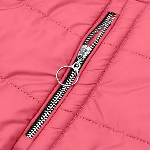 Жіноча Осіння Зимова Однотонна Куртка на Блискавці з Довгими Рукавами, Кишенями synthetic.ua - Фото 1