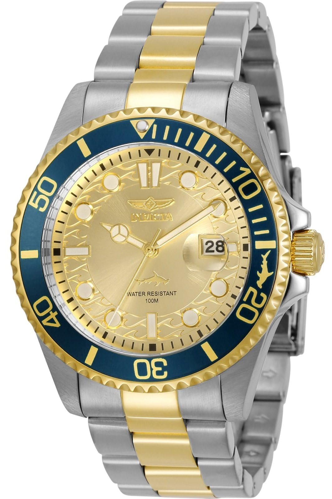 Кварцовий годинник з нержавіючої сталі Invicta Pro Diver, 43 мм, фото №1