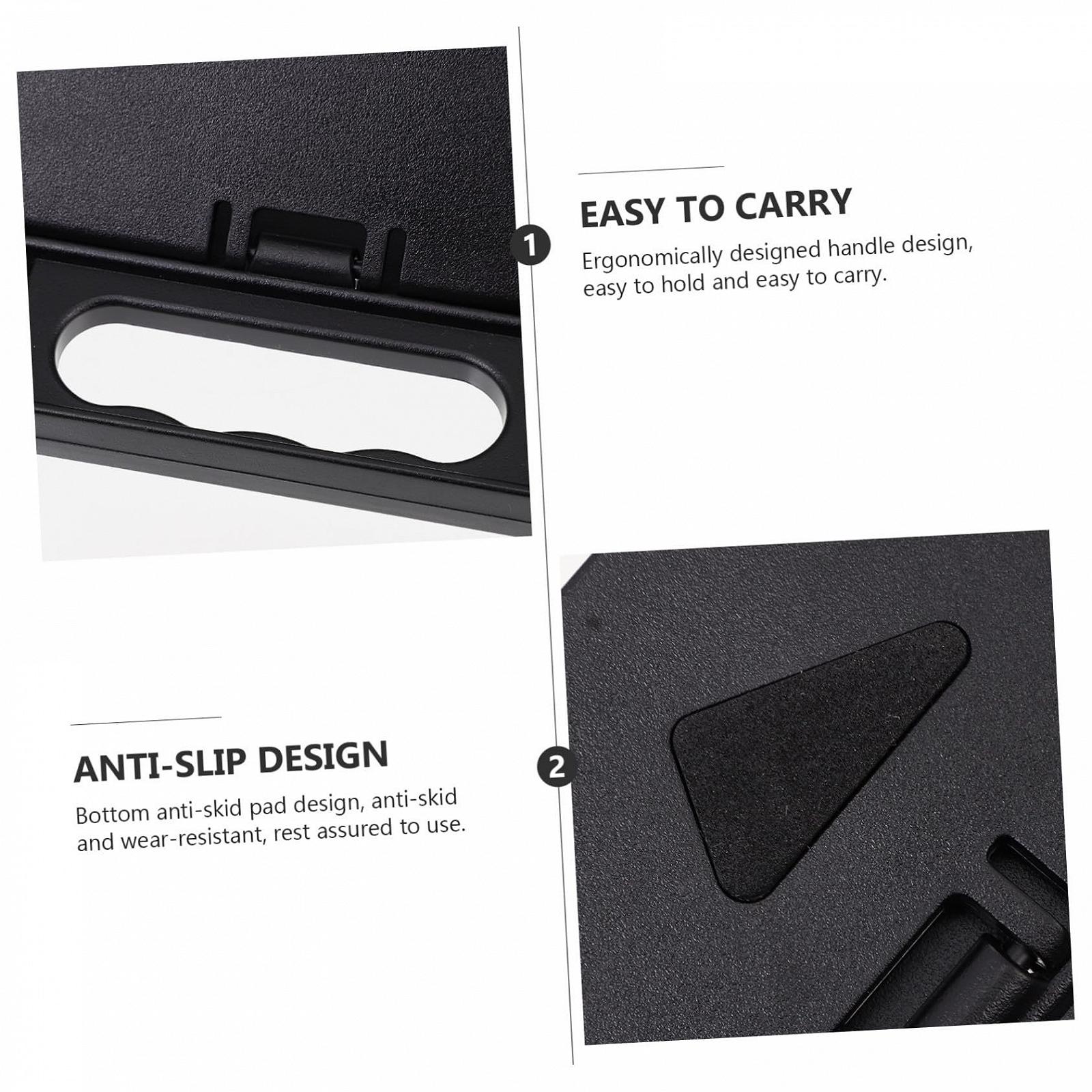 Складная подставка для ноутбука с вращающимся дизайном Нескользящая приподнятая настольная подставка для эргономичной работы Встроенный держатель для мобильного телефона для дома, офиса и путешествий, фото №5