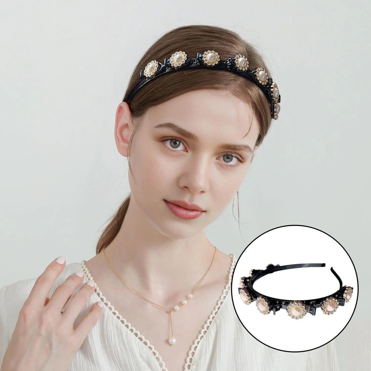 Обруч Elee с жемчугом, фото №6