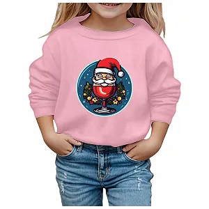 Детский джемпер с рождественским принтом снежинки для мальчиков и девочек, зимний теплый свитшот - Фото 1