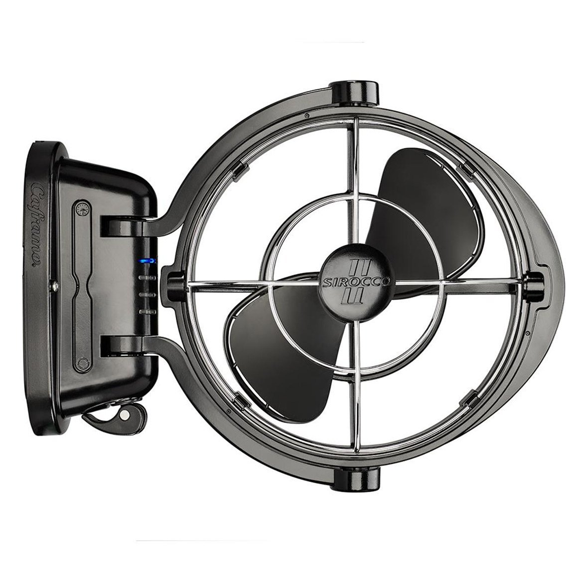 Вентилятор Sirocco II 12/24V Gimbal, черный, фото №2