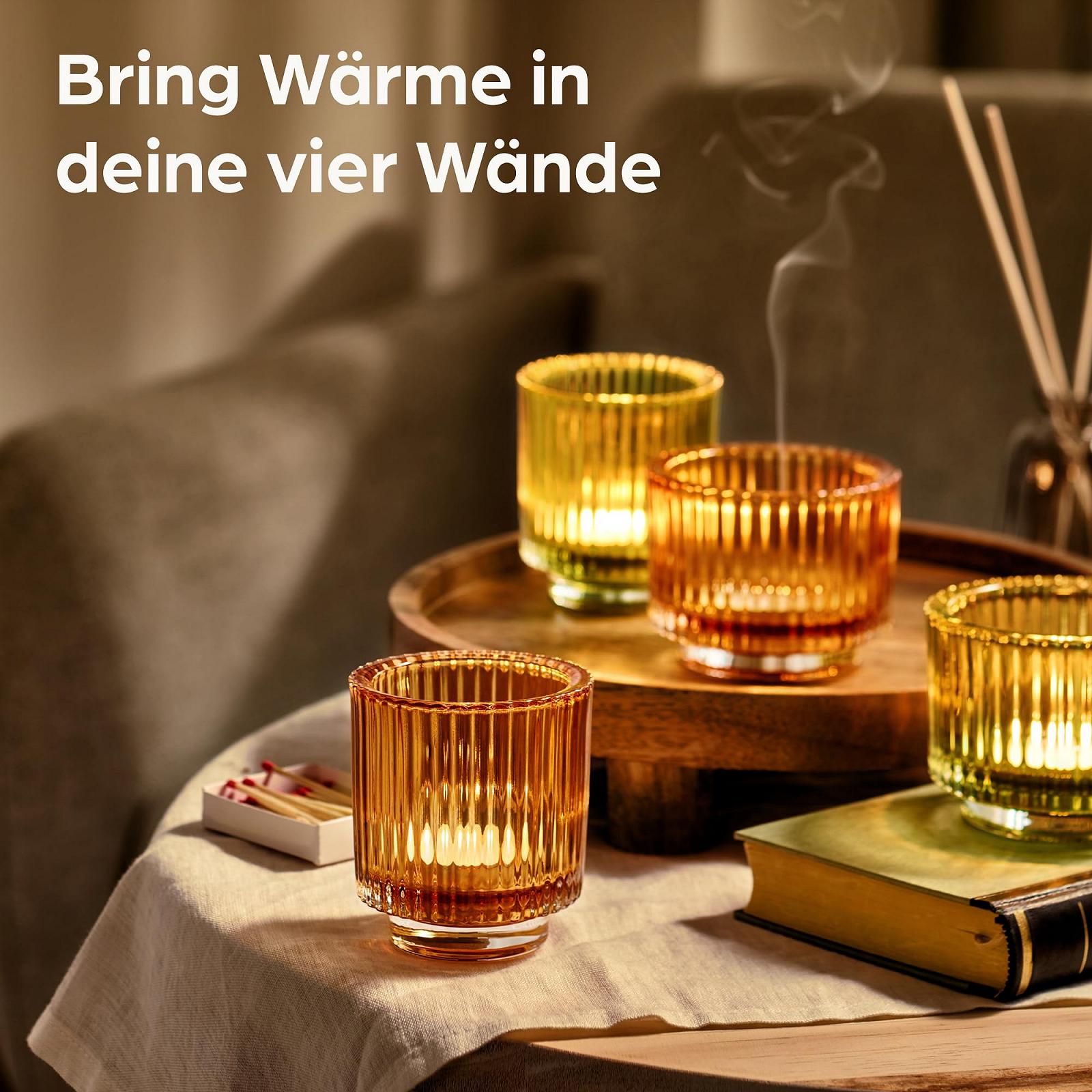 Підсвічник Praknu Tea Light Holder Скло Золото, фото №2