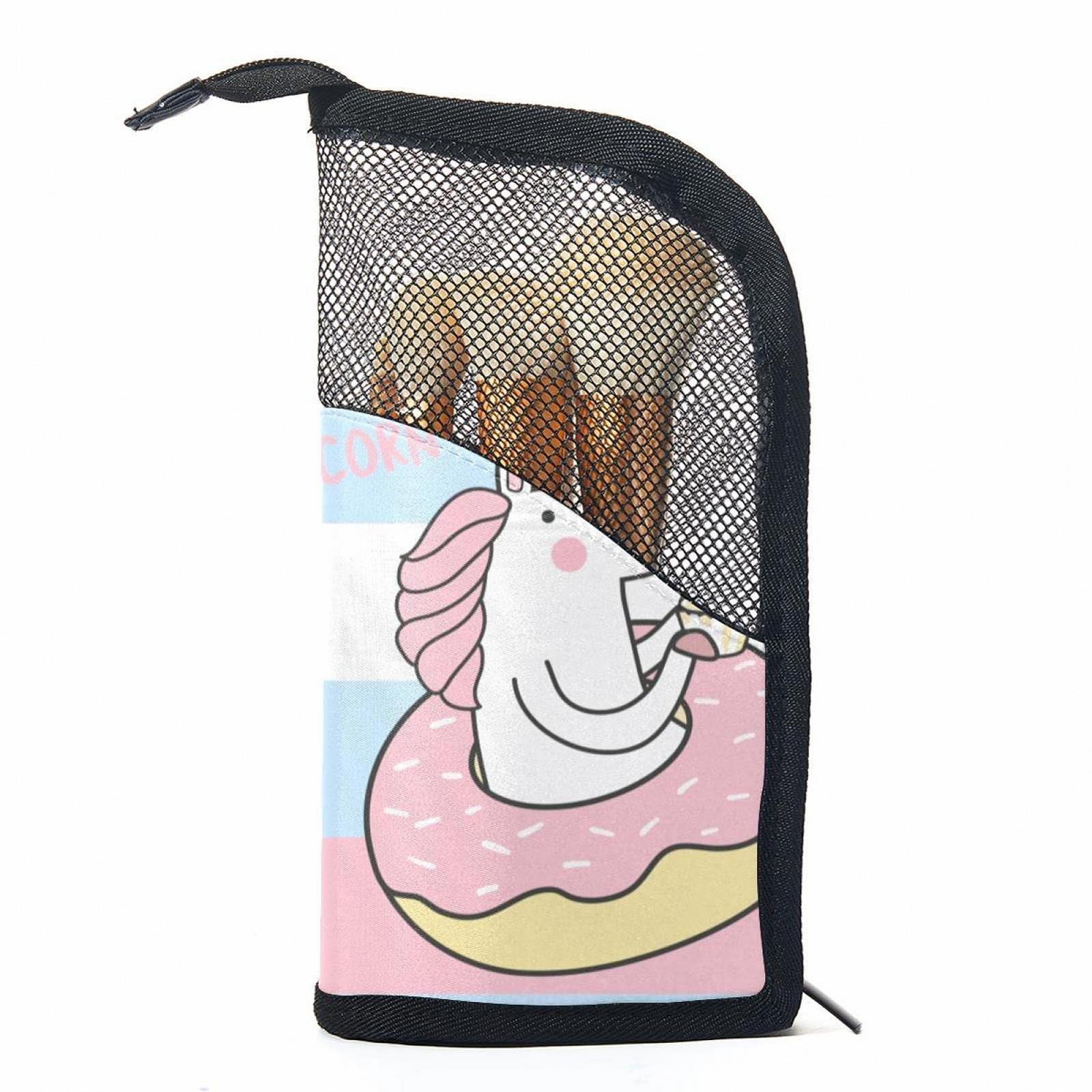 Набір кистей для макіяжу з чохлом Donut-Kuchen EIS Einhorn, 12 штук, фото №1