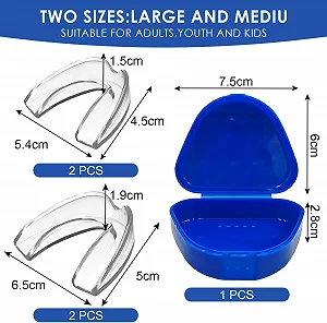 Капа для захисту зубів, 4 шт. (2 розміри) synthetic.ua - Фото 1