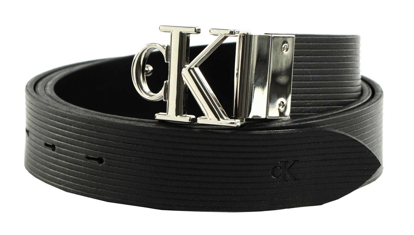 Ремень Calvin Klein CKJ Gifting Rev Belt 3 мм W100 Черный Solid/Черный Texture, Черный Solid / Черный Texture, фото №2