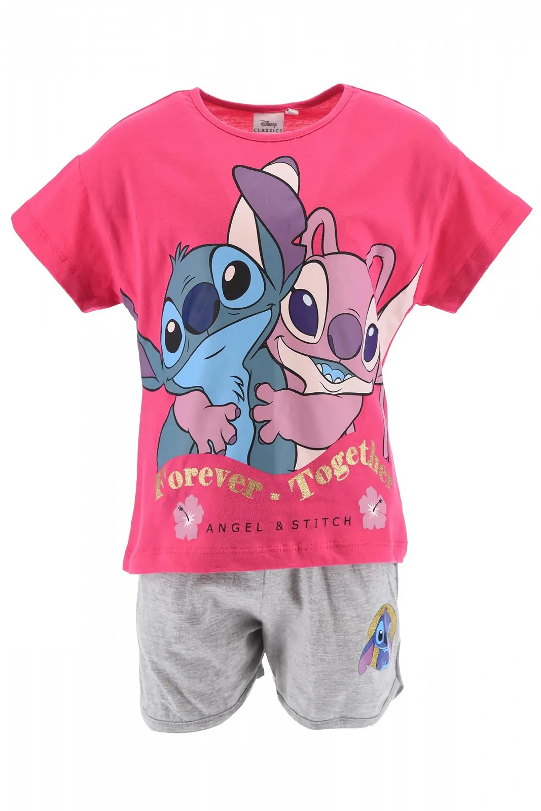 Комплект Бавовняний Disney Stitch & Angel для Дівчаток Літній Forever Together, фото №1 Комплект Бавовняний Disney Stitch & Angel для Дівчаток Літній Forever Together, фото №1