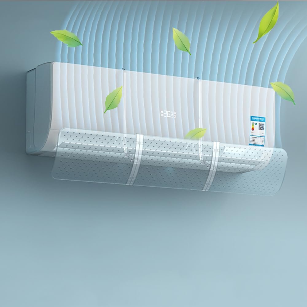 Дефлектор для кондиціонера прозорий проти прямого обдуву універсальний захисний екран, фото №1