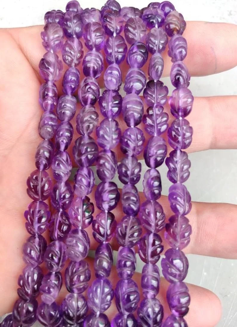 Натуральный африканский аметист, гладкие бусины в форме дыни, 7x9-8x10 мм, нить длиной 40,6 см бусины из драгоценных камней для ожерелья, браслета, фото №1
