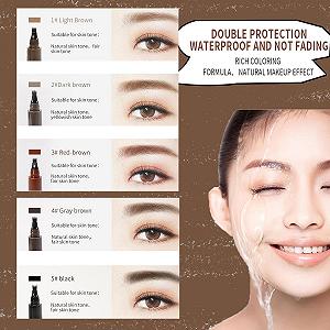 Олівець для брів 3D Waterproof з 4-розчасточкою 2024 Micro 02# Dark Brown synthetic.ua - Фото 1