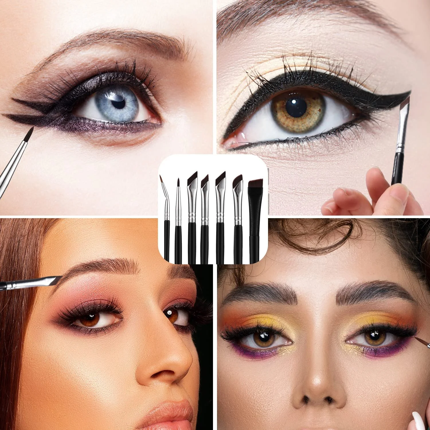 Набор кистей для подводки Sickle Precision Ultrafine 6 штук, фото №7 Набор кистей для подводки Sickle Precision Ultrafine 6 штук, фото №7