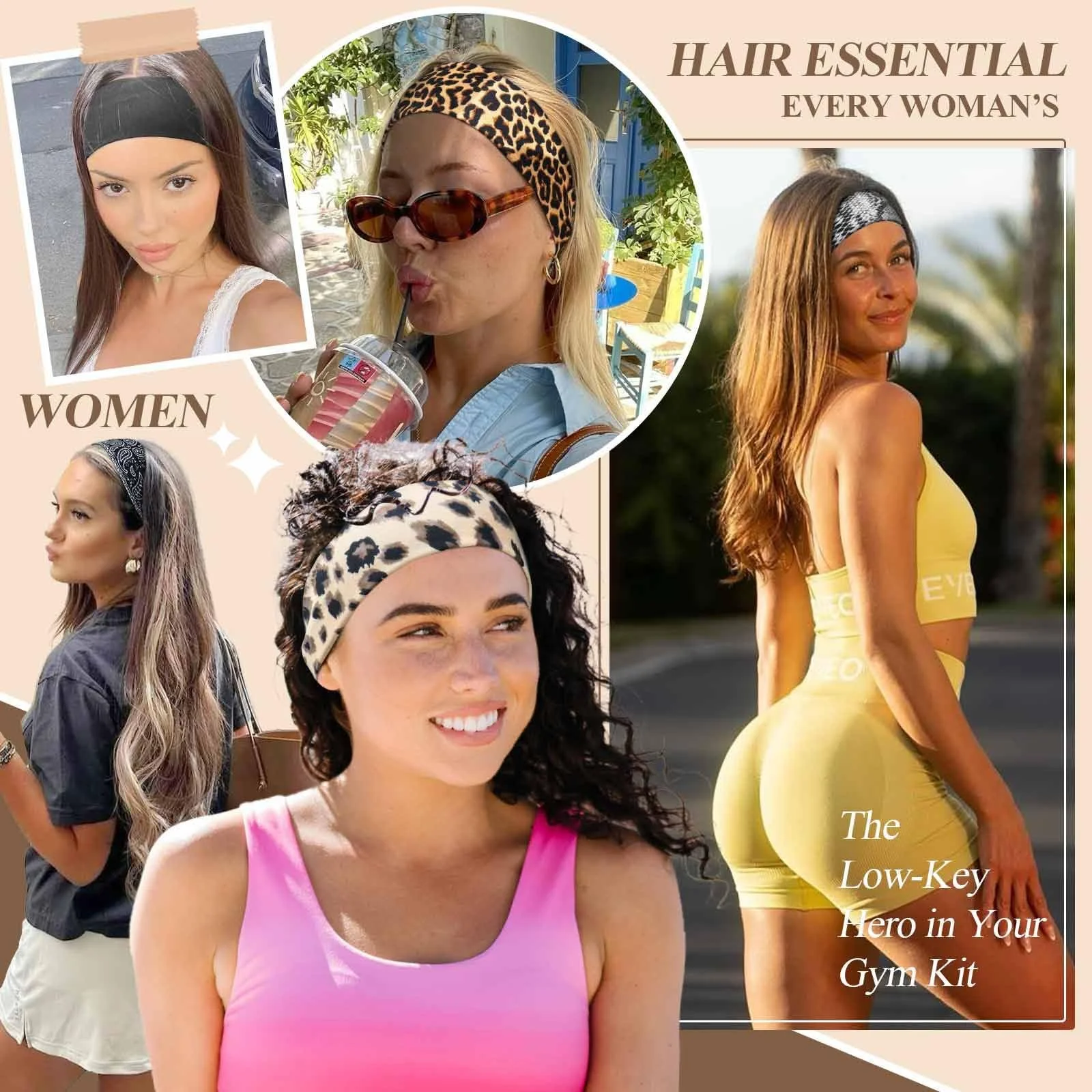 Спортивна літня пов'язка для жінок, тонка, фото №3