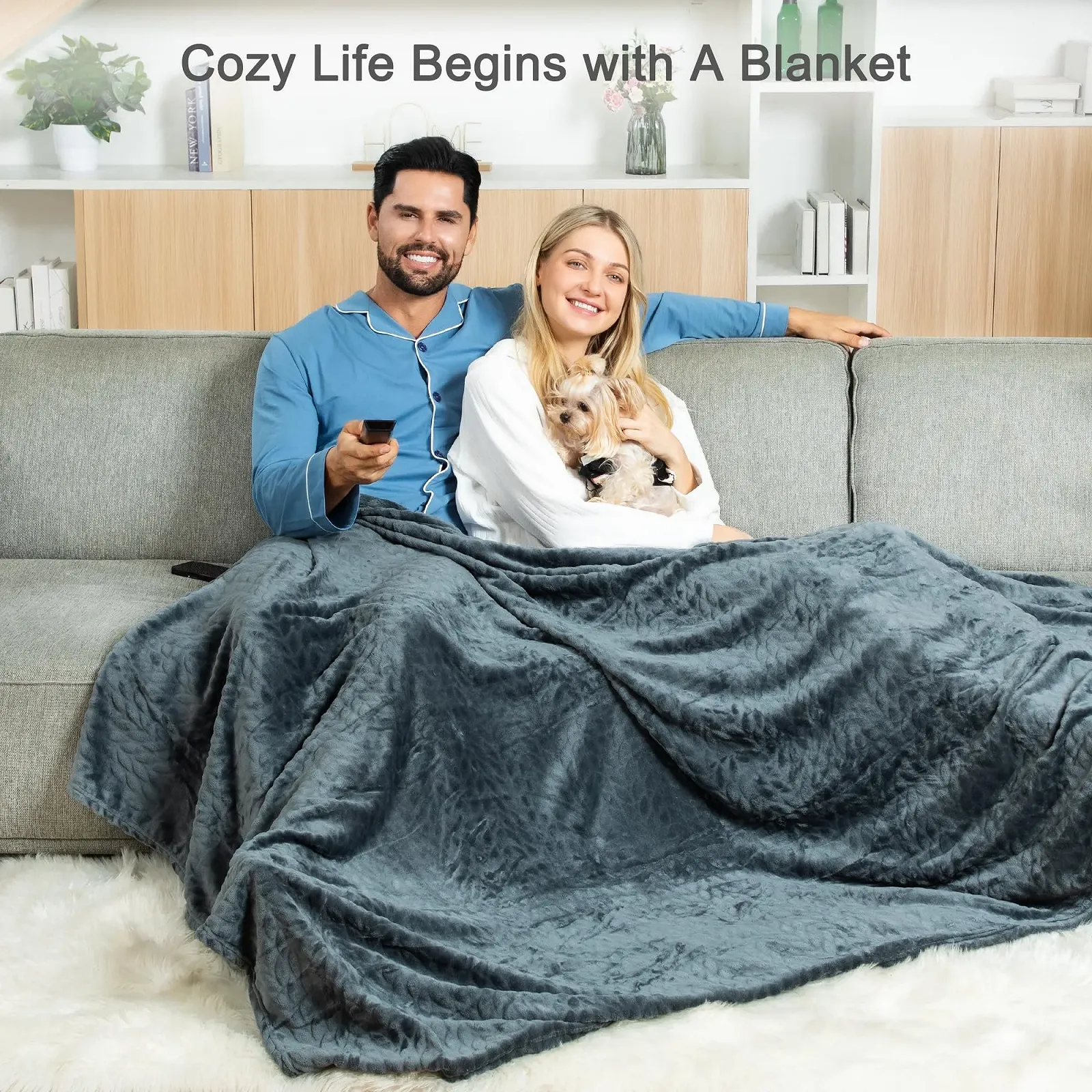 Плед Winthome М'який Пухнастий Теплий Флісовий, фото №6