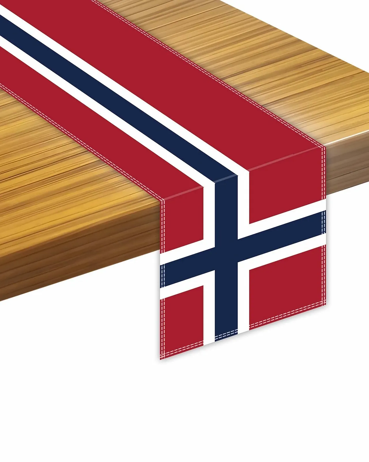 Ранер Norwegian Flag 30 x 180 см оксамитова з прапором Норвегії, фото №2 Ранер Norwegian Flag 30 x 180 см оксамитова з прапором Норвегії, фото №2