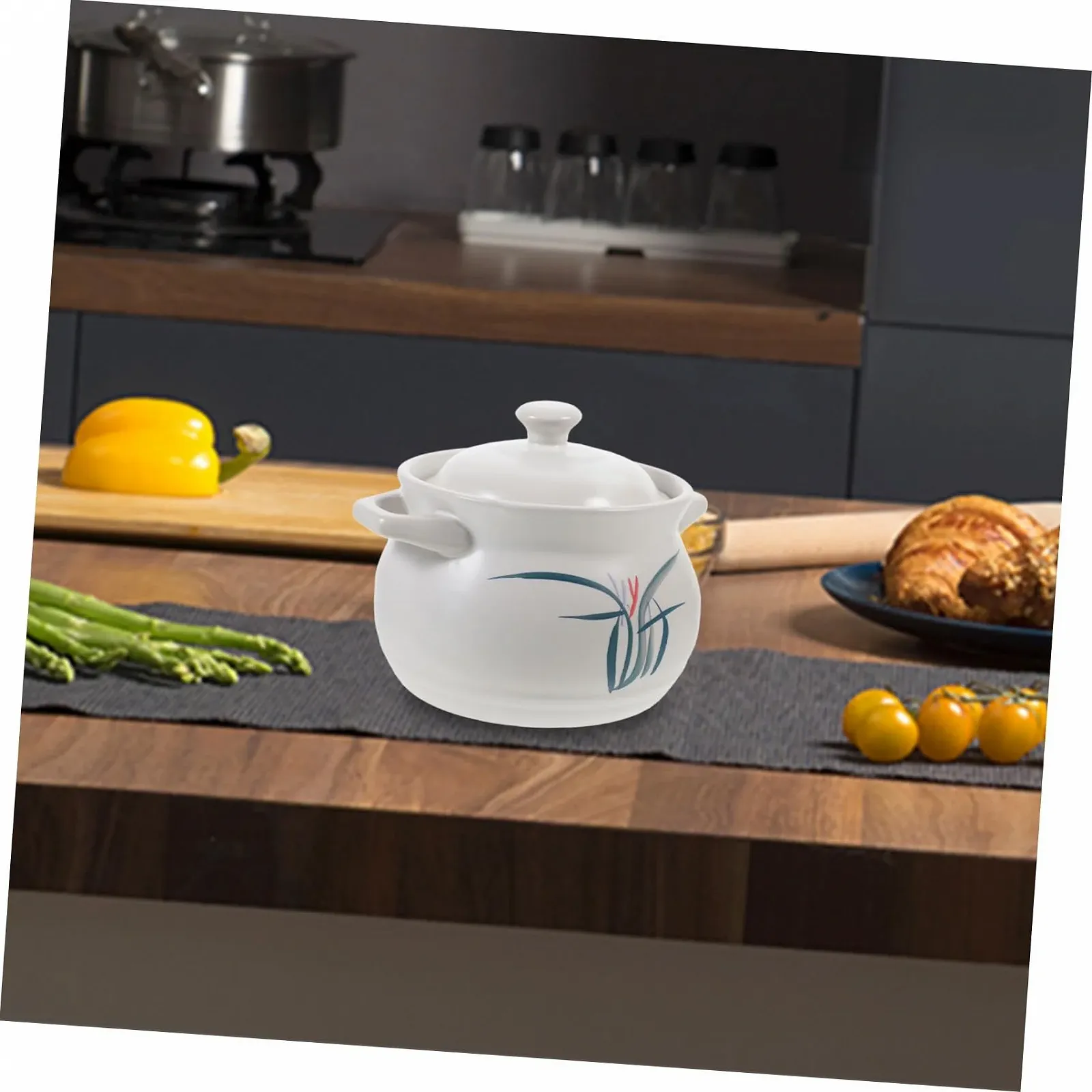 Кастрюля-кокот керамическая термостойкая для супов и тушения в ассортименте, фото №8