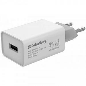 Зарядное устройство ColorWay 1USB AUTO ID 2A (10W) (CW-CHS012-WT) Зарядное устройство ColorWay 1USB AUTO ID 2A (10W) (CW-CHS012-WT)