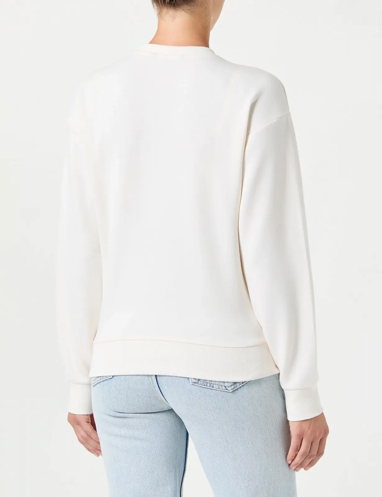 Жіночий світшот Armani Exchange Square Logo з круглим вирізом, фото №3 Жіночий світшот Armani Exchange Square Logo з круглим вирізом, фото №3