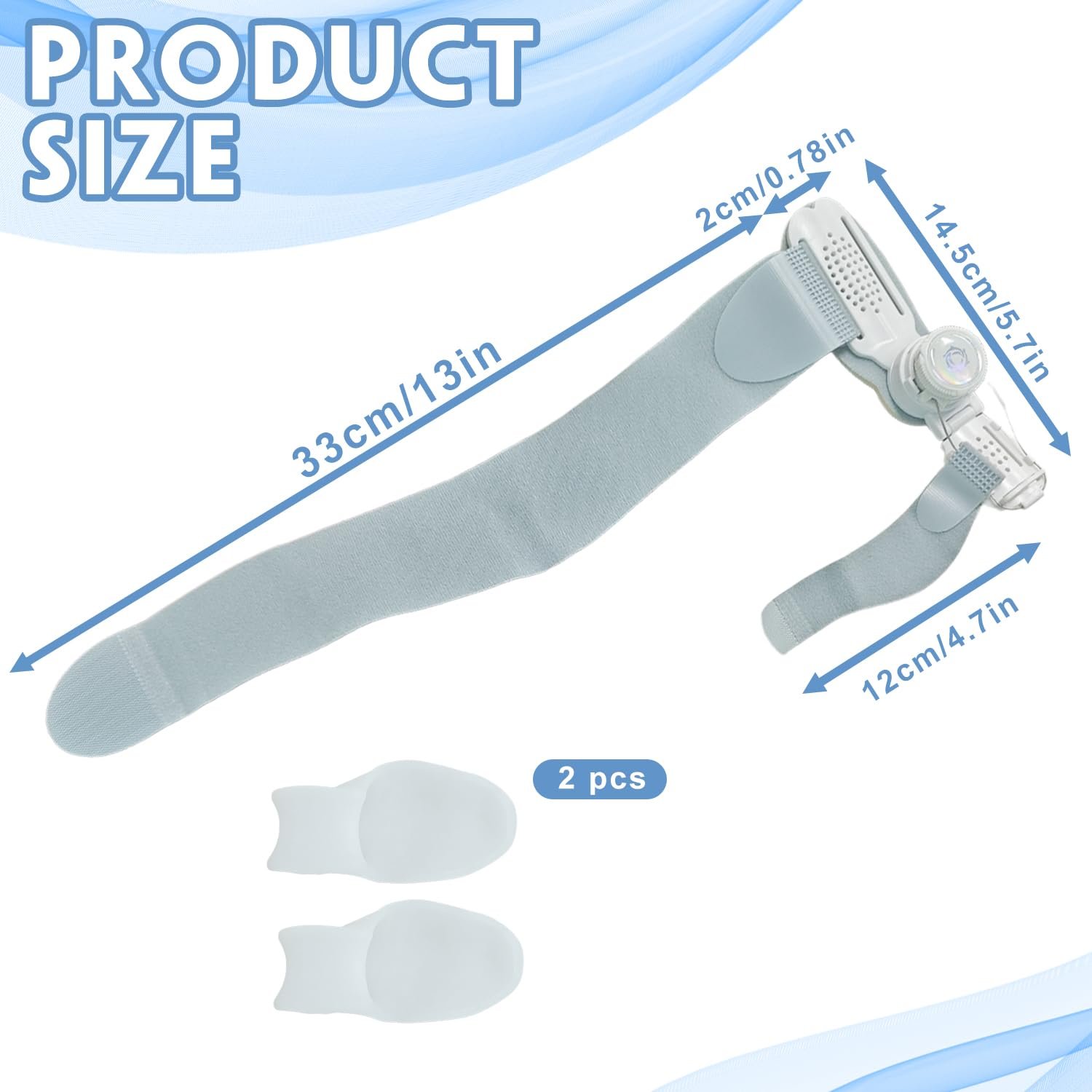 Шина для корекції Hallux Valgus, регульована, фото №2