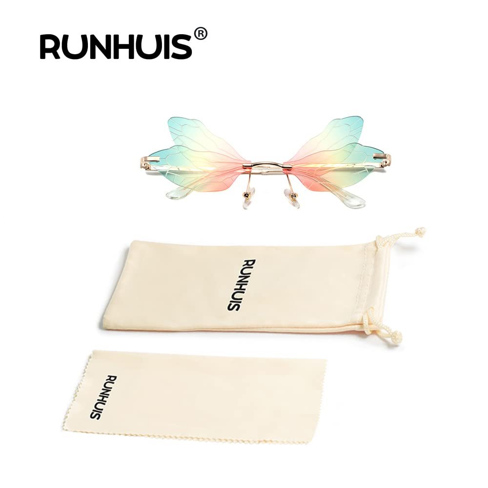 Сонцезахисні окуляри Без оправи RUNHUIS Метелик, фото №6