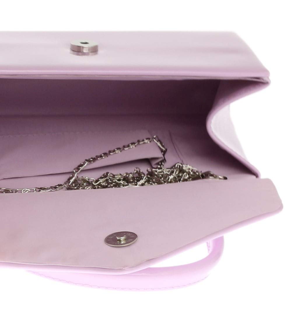 Клатч Girly Handbags лакований, маленький жорсткий корпус для жінок, фото №4