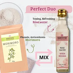 Маска для лица Sattva Morimoro Herbal с морингой и марокканской лавовой глиной - антивозрастная маска - натуральная травяная маска для лица - натуральный уход против морщин, выравнивание тона, 100 г synthetic.ua - Фото 1