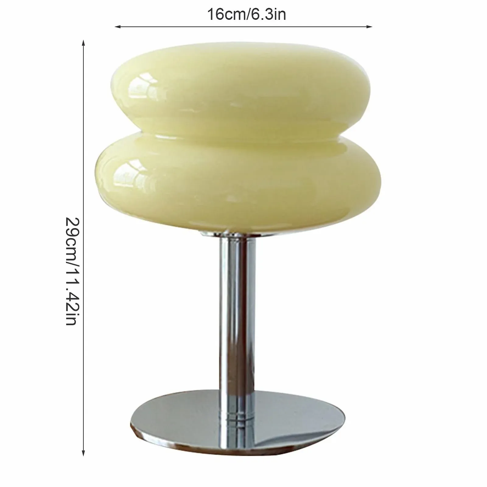 Настільна лампа Nordic Egg Tart Japanese Скляна USB Button, фото №1