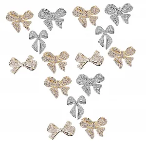 FRCOLOR 15 шт. зі стразами та дизайном бантиків, стійкі до вицвітання, для творчого дизайну