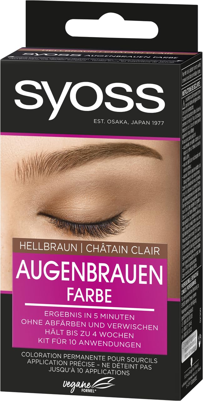 Набор Syoss Eyebrow Kit Eyebrow Colour 5-1 Light Brown Level 3 (17 мл) долговременный результат & клей got2b Glue 4 Brows & Edges водостойкий (16 мл) защита от пота и воды до 24 часов, фото №2