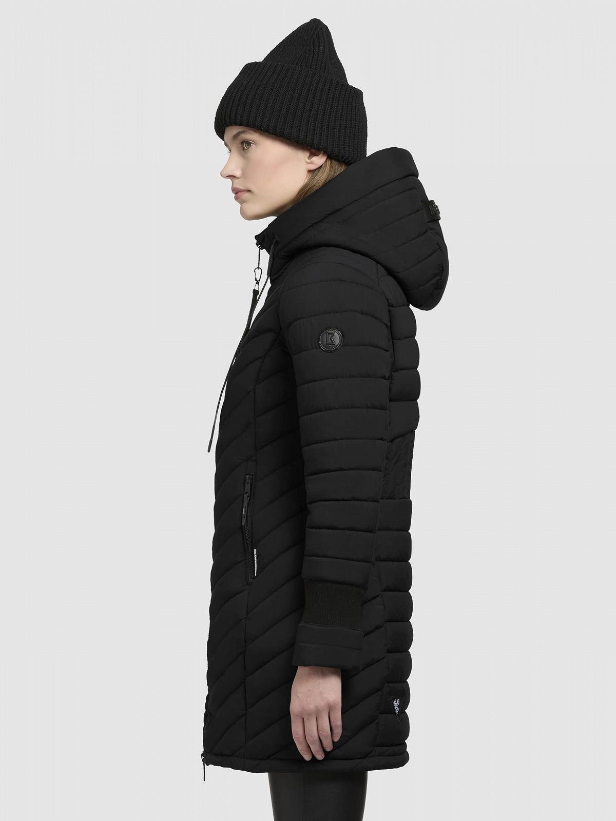 Жіноче зимове пальто khujo Nita3 чорний, фото №5