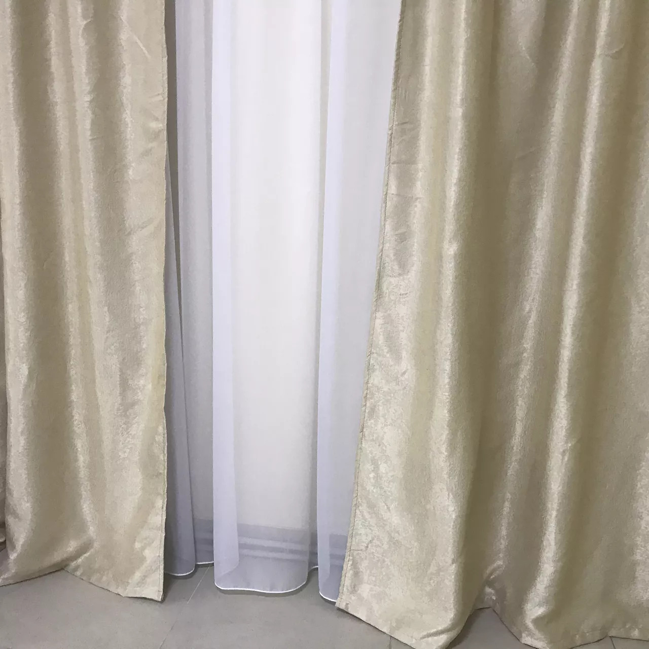 Шторы в детскую двухсторонние Блэкаут софт 150x270 cm (2 шт) ALBO Бежевые (SH-250-2), фото №4