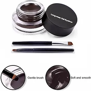 Гелева Підводка для очей 2 в 1 Чорний і коричневий (2 шт) ціна на synthetic.ua - Фото 1 Гелева Підводка для очей 2 в 1 Чорний і коричневий (2 шт) synthetic.ua - Фото 1