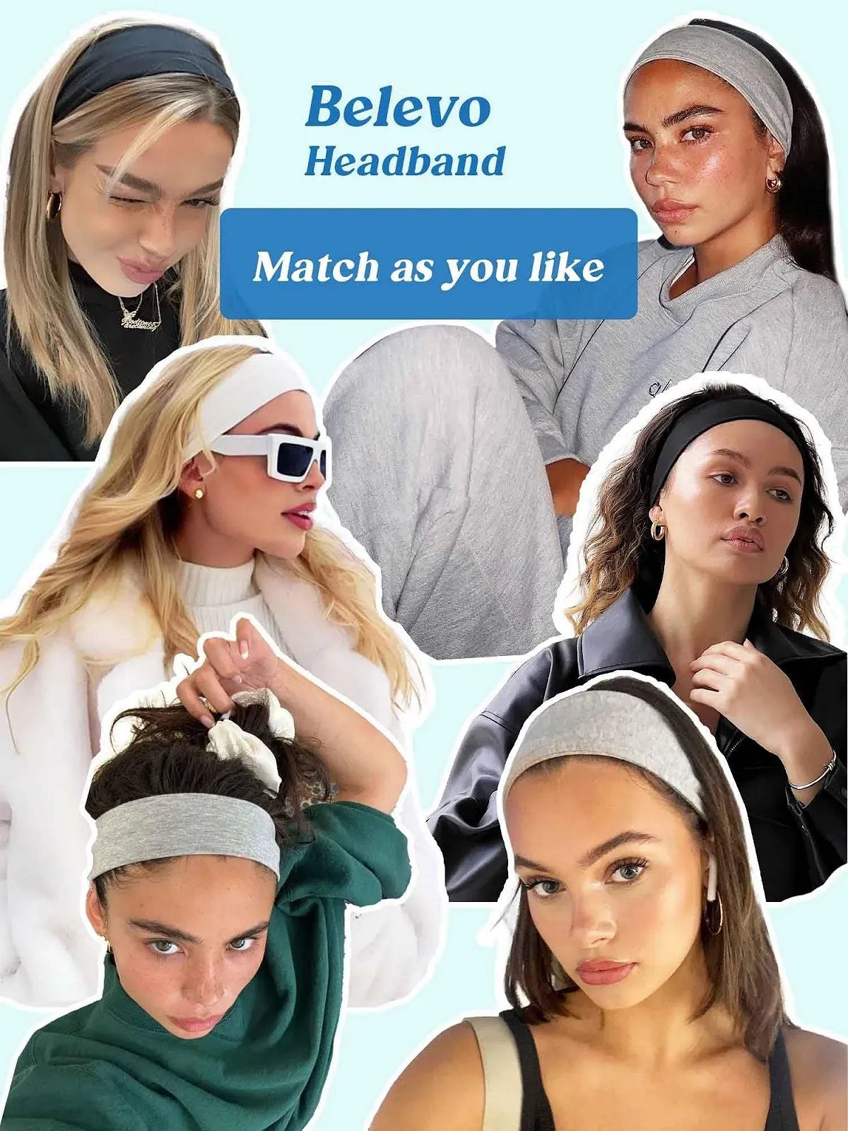 Пов'язка на голову 7 см, еластична, для занять спортом, йогою та фізичними вправами, фото №3