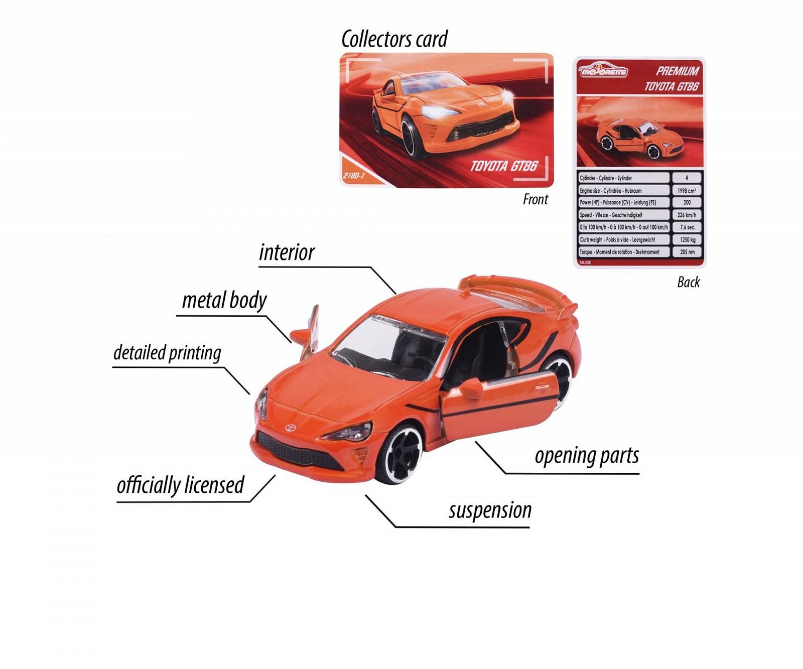 Игрушечный автомобиль Majorette Premium Cars 18 случайных 7.5 см, фото №5 Игрушечный автомобиль Majorette Premium Cars 18 случайных 7.5 см, фото №5