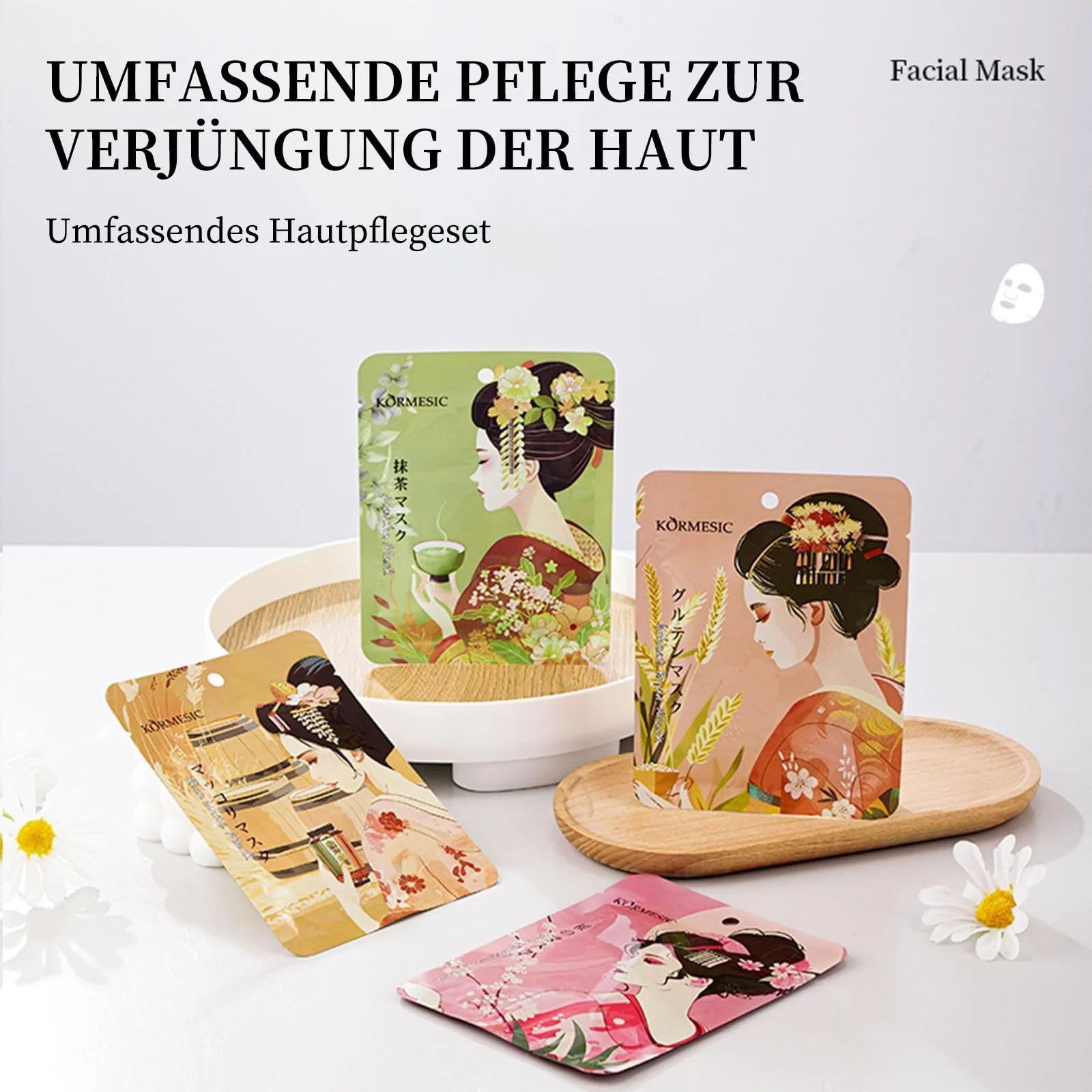 Тканинна маска Shefave Японський догляд за шкірою 6 штук, фото №7