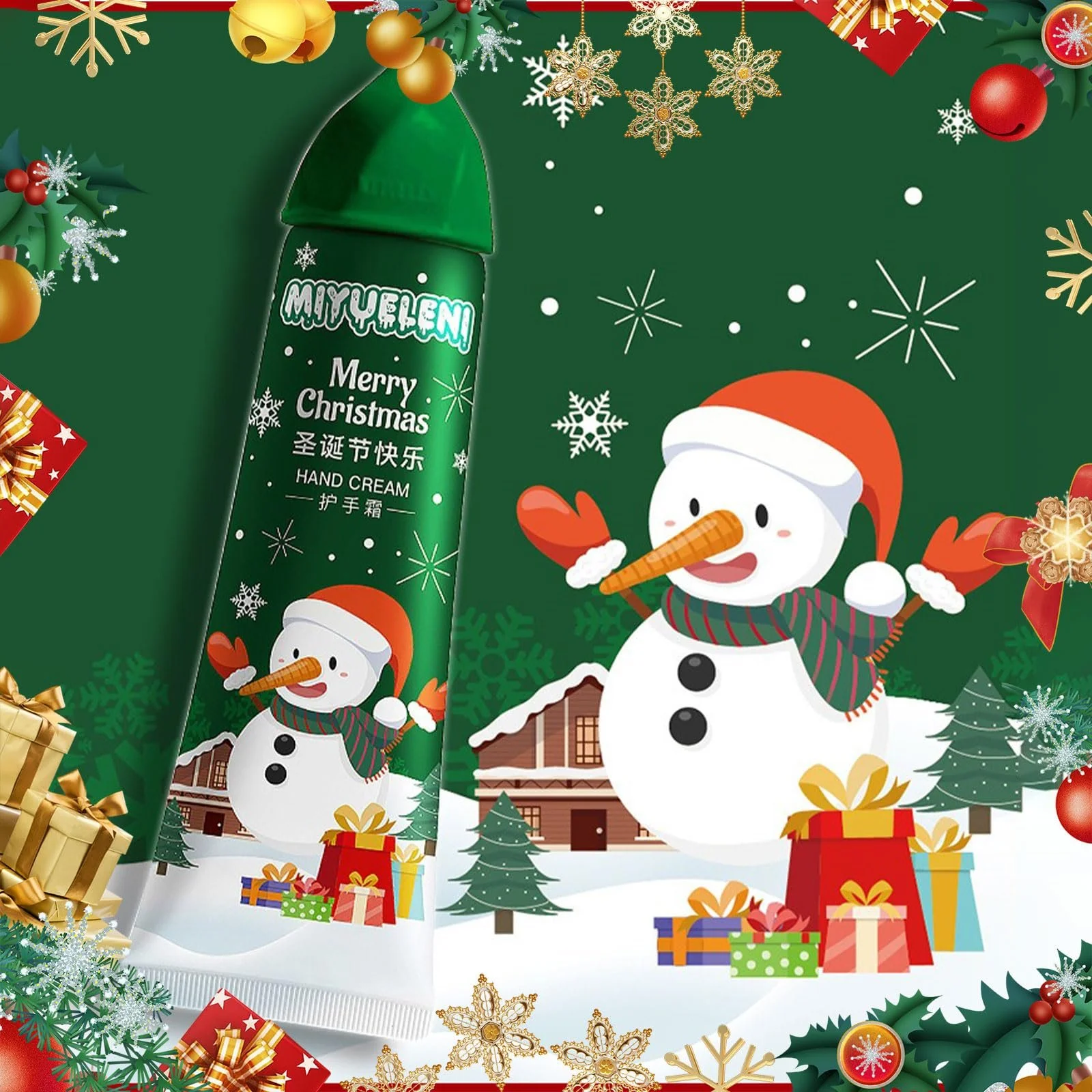 Набір кремів для рук Різдвяні подарунки, 5 штук, фото №7