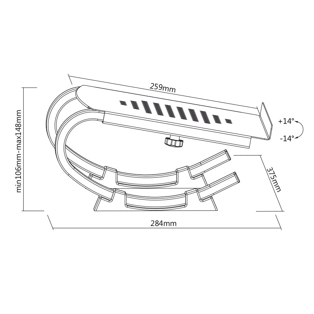 Підставка для ноутбука my wall HT6L Регульована по висоті з нахилом, фото №6 Підставка для ноутбука my wall HT6L Регульована по висоті з нахилом, фото №6