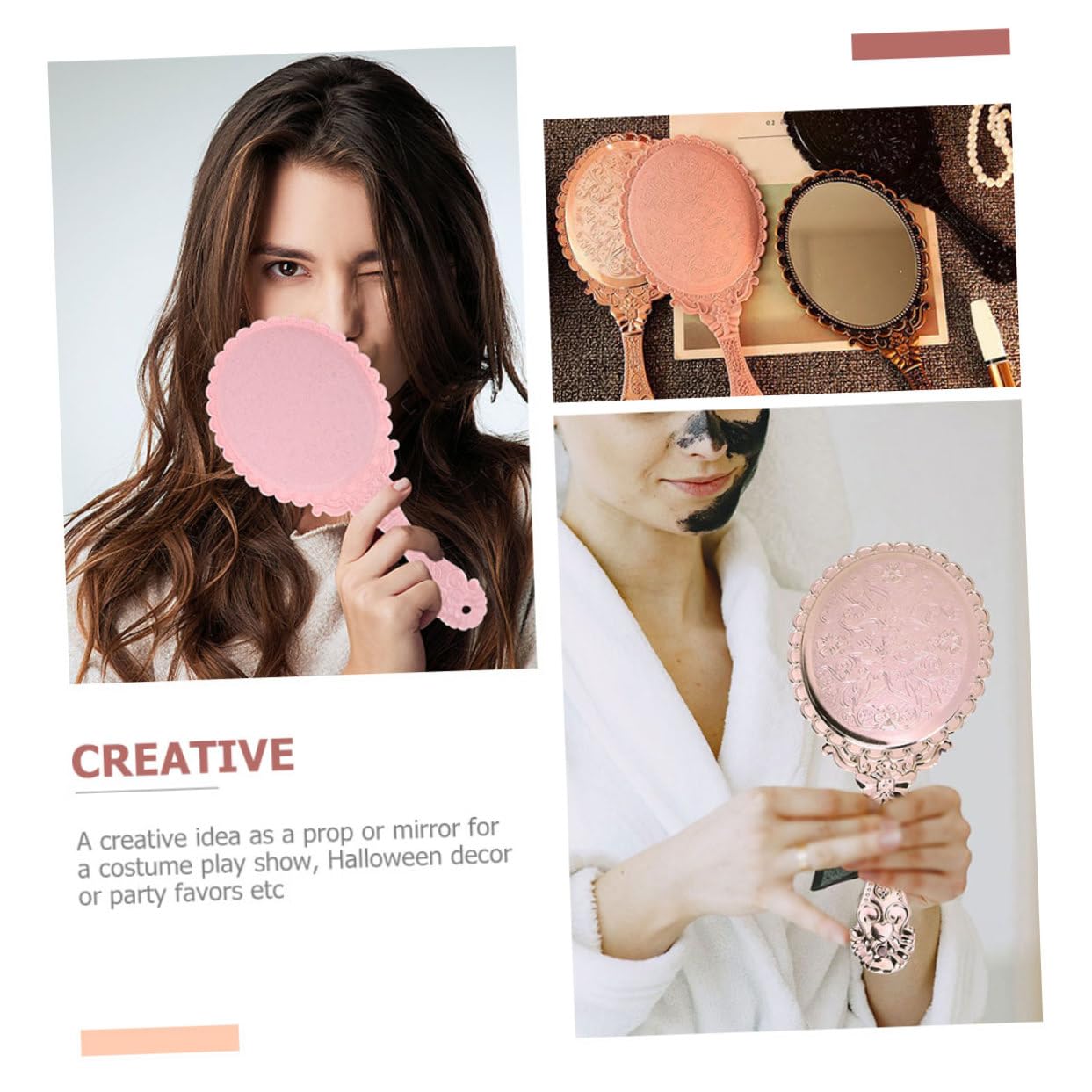 Зеркало Angoily 6 STK Макияж Зеркало для макияжа винтажное Зеркало портативное винтажное Косметическое зеркало мини-компактное зеркало для сумочки мини-зеркало стекло, фото №4 Зеркало Angoily 6 STK Макияж Зеркало для макияжа винтажное Зеркало портативное винтажное Косметическое зеркало мини-компактное зеркало для сумочки мини-зеркало стекло, фото №4