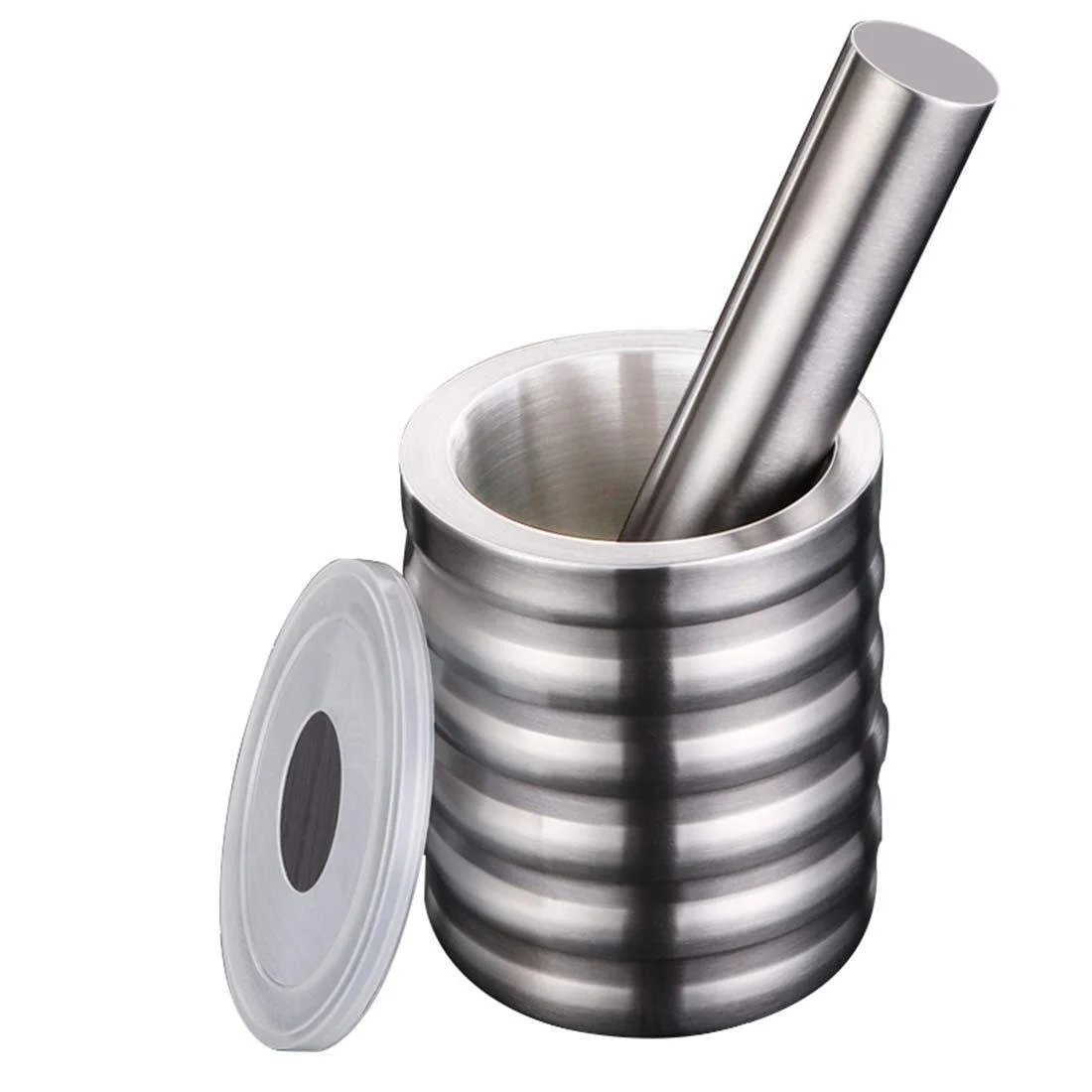 Ступка з товкачиком Подрібнювач спецій з нержавіючої сталі, фото №1