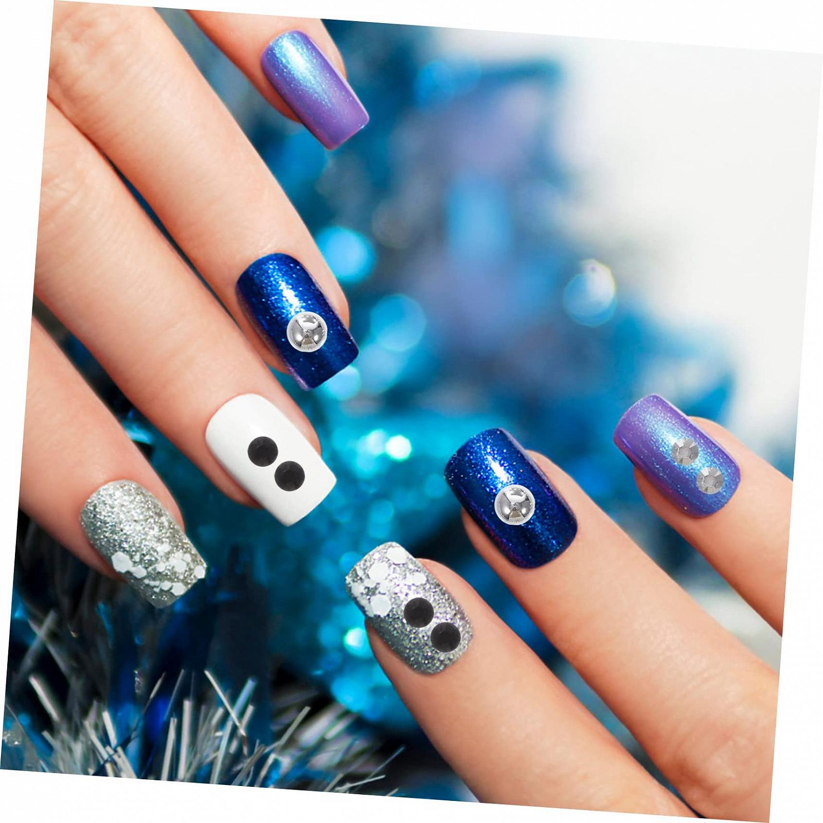 Полукруглые имитационные бриллианты из смолы TEHAUX, 2 шт., фото №7