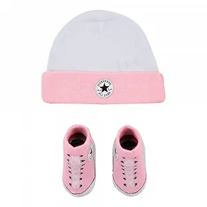 Шапка CONVERSE ALL STAR для мальчика CNV_lc0005-a6a_0-6m, светло-розовый/белый, 0 месяцев EU - Фото 1