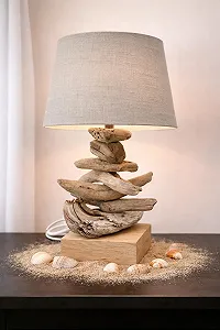 Настільна лампа Ручна робота Driftwood Light Grey synthetic.ua - Фото 1