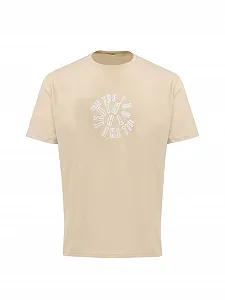 Футболка LTB Jeans Manara Modern Fit - Regular Cotton Crew Neck - Бежевий Розмір L - Фото 1