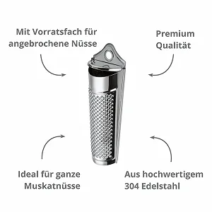 Терка Boomers Gourmet для мускатного горіха з контейнером ціна на synthetic.ua - Фото 1 Терка Boomers Gourmet для мускатного горіха з контейнером synthetic.ua - Фото 1
