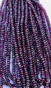 Бусины Гранат Натуральный Круглый Фацетированный 5-5.5 мм synthetic.ua - Фото 1