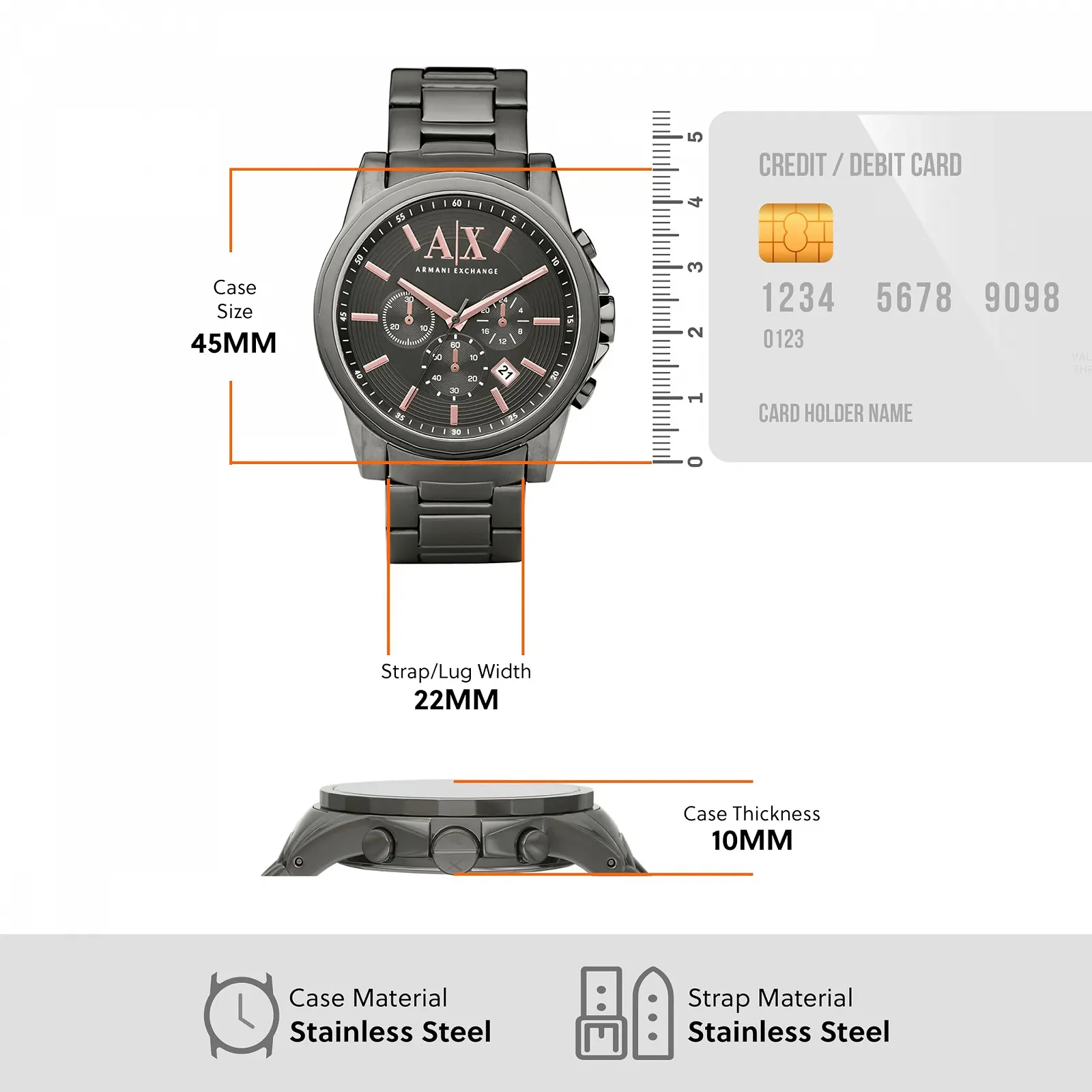 Часы Armani Exchange для мужчин, фото №3 Часы Armani Exchange для мужчин, фото №3