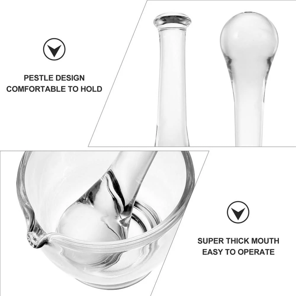 Скляна ступка з товкачем, фото №6