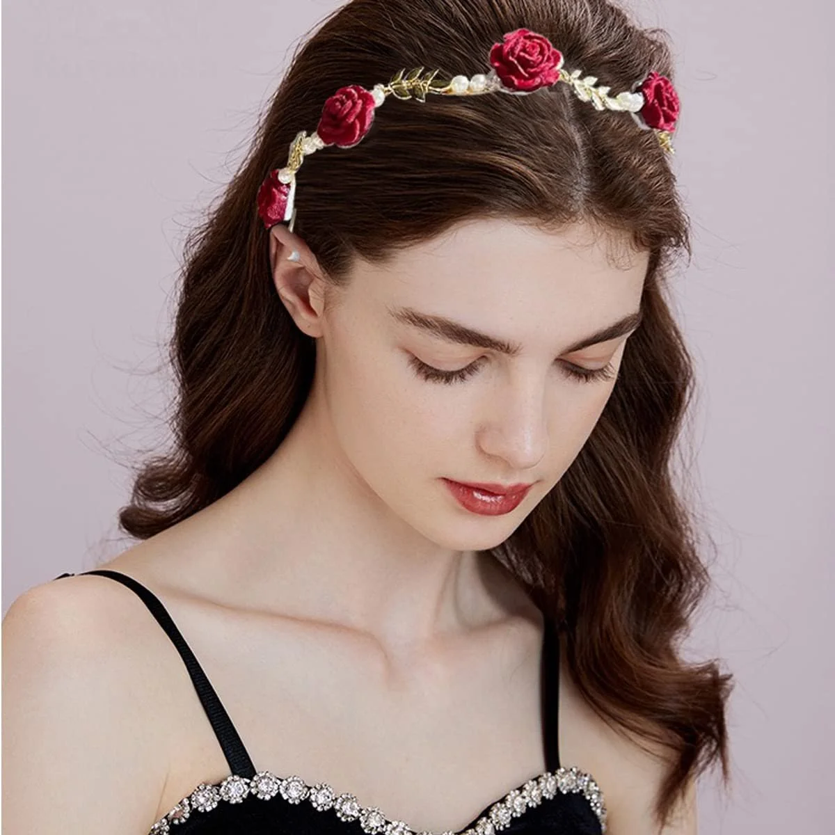 Набір з 4-х еластичних обручів на голову для жінок, фото №3