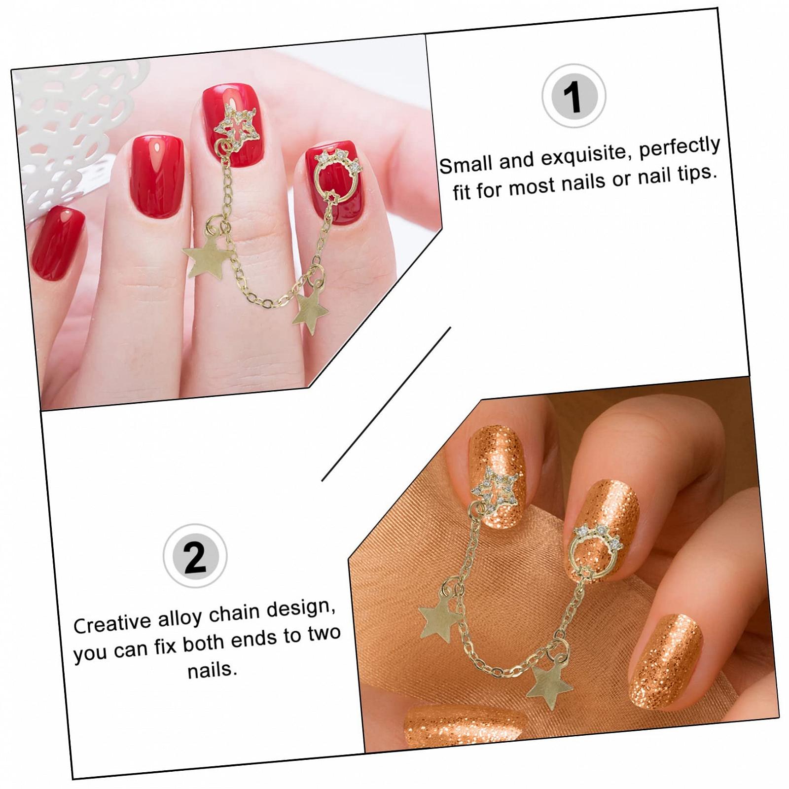 Аксесуари для манікюру FRCOLOR. Підвіски-ланцюжки для нігтів, фото №2