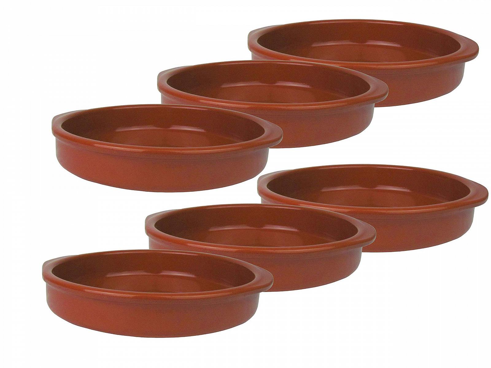 Набір форм для тапас AR Kitchen 6 шт глиняні круглі 12 см, фото №1